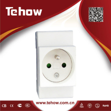 CAP7 mini type modular din rail mounted socket