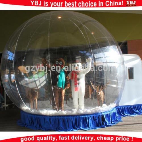 Christimas !! 2016 China newest christmas bubble tent /christmas inflatable snow globe