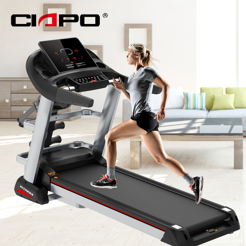 2021 new arrival commercial treadmill with capacitive lcd touch screen ac motor 2hp motorized treadmill