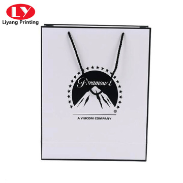 Custom logo printing shopping gift paper bag