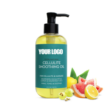 8oz Anti Cellulite Massage Oil for Massage Therapy - Body Oil for Skin Tightening & Moisturizer - Eucalyptus Massage Oil for Men