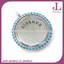 316l Stainless Steel Stylish Floating Locket Wholesale Locket With Clear Glass