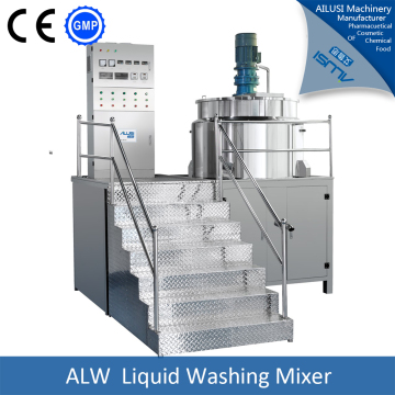Multi-functional liquid detergent production plant, mixer machine