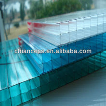 3 wall plastic building material polycarbonate sun sheets/pc hollow sheets