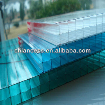 3 wall plastic building material polycarbonate sun sheets/pc hollow sheets
