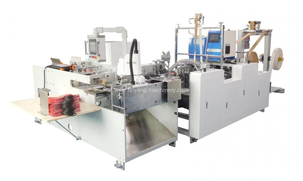 Automatic Twisted Paper Handle Pasting Machine