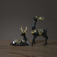 Hot sale little fiberglass resin deer sculpture
