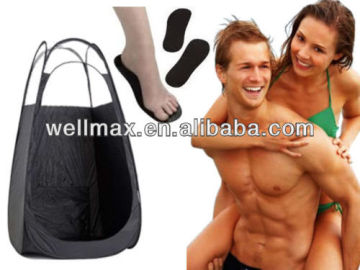 Updated Good Quality Black Pop Up Tent Spray Tan Tanning Mobile Booth Sunless