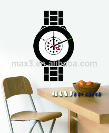 10A238 automatic parking mechanical wall sticker clock for home decoration