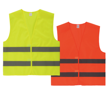 100% knitted tricot hot sell reflective security jacket