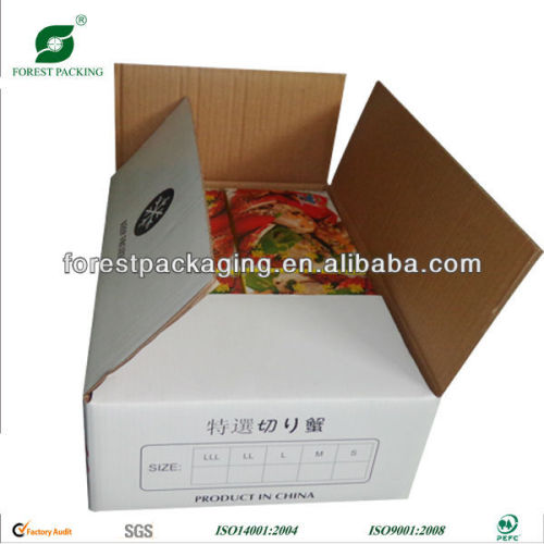 CUT CRAB PACKAGING BOX