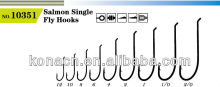 Salmon single fly fishing hooks wholesale