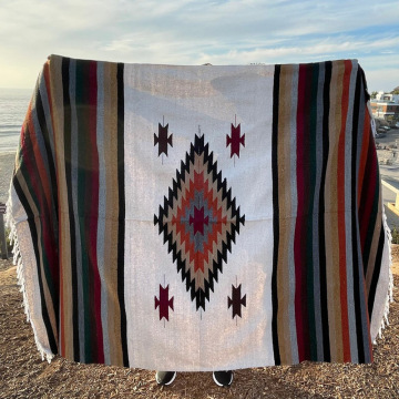 New Arrival Boho Style Mexican Handmade Woven Throw Blanket