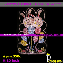 Ab colors rabbits easter pageants tiara crown