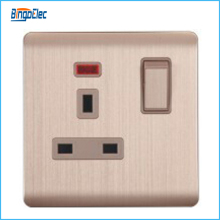 top selling 13A switched socket with neon