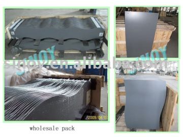 wave shaped mirror glass