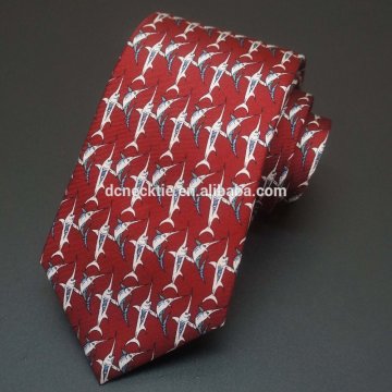 hot sale printed silk necktie
