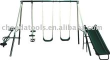 Seven-station swing set