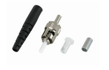 Broadband St Fiber Optic Connector Singlemode / Multimode With Zirconia Sleeves