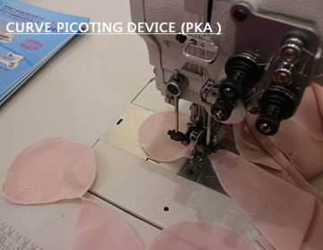 1721 Double needle picot stitch machine for turn stitch