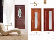 cheap living room door in foshan/engineering PVC door for building project