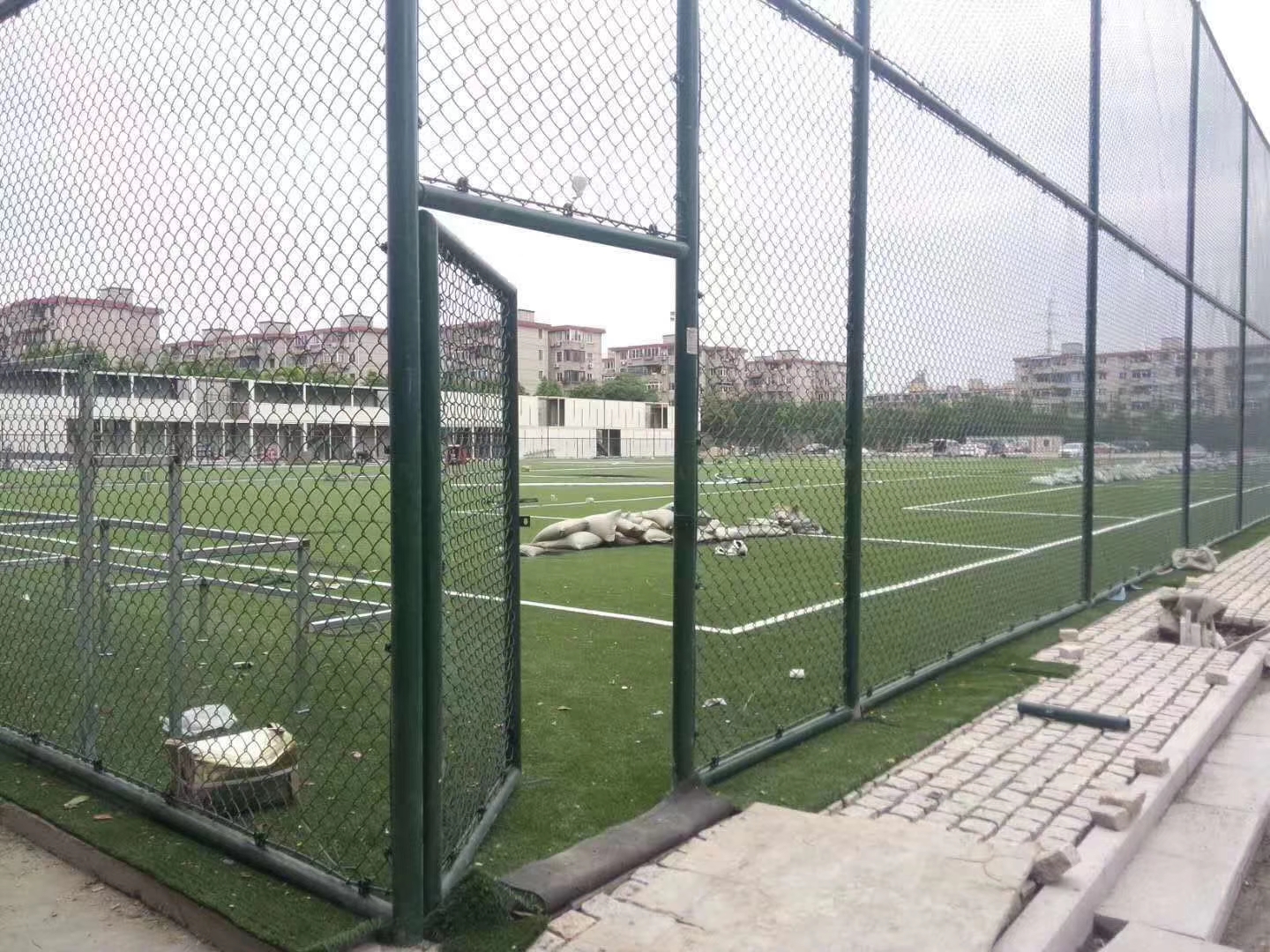 Chain Link Fence Commerical diamond fence pvc coated or galvanized with cheap price