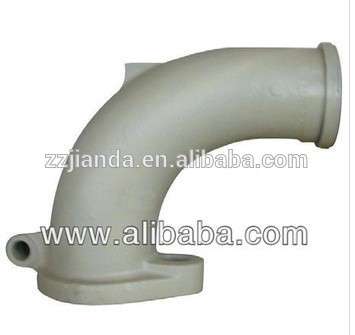 Concrete pump outlet elbow