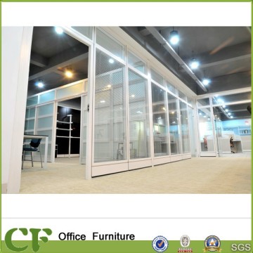 Ceiling full height office partition with glass for office