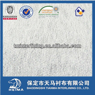 20% polyester & 80% nylon nonwoven fusible interlining fabrics