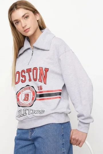 Women Pullover Printed Top Sweatshirts