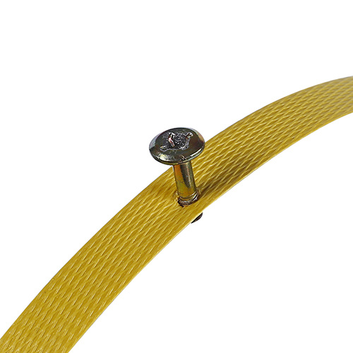 PP strapping roll yellow plastic strap.