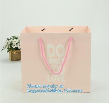 Foldable Black Elegant Paper Gift Bag, customized shopping paper gift bag with logo print, Cosmetics Gift Package Printed Appare