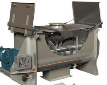 Mixer with Continuous Ribbon for Batch Mixing