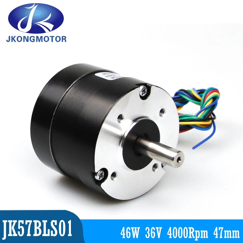 NEMA 23 57mm Square 36V 48V 4000rpm Brushless DC Motor 100W and The BLDC Driver