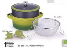 NEW non stick coating glass lid Pasta pot frying pan