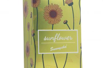 Colorful metallic perfume boxes