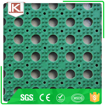 Drainage grid rubber mat