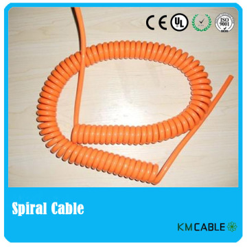 CNC Spiral Cable,6 core spiral cable,electrical spiral cable