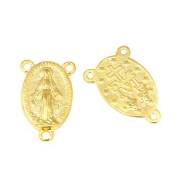 Pandahall Tibetan Style Chandelier Links featuring Oval Rosary Center