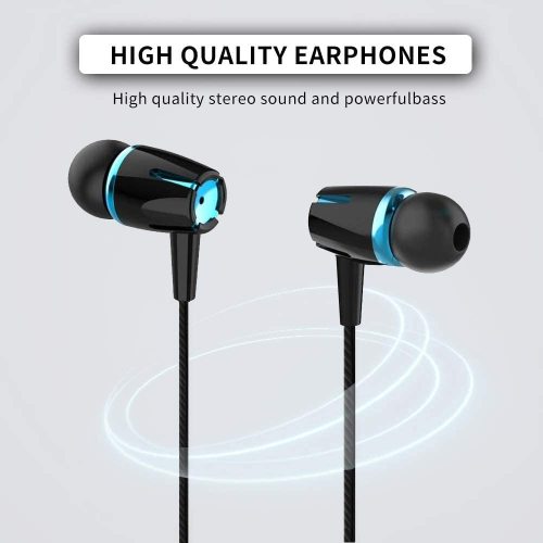 Wired Earbuds with Microphone Noise Isolating Headphones