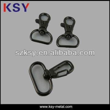 Black custom swivel snap hook