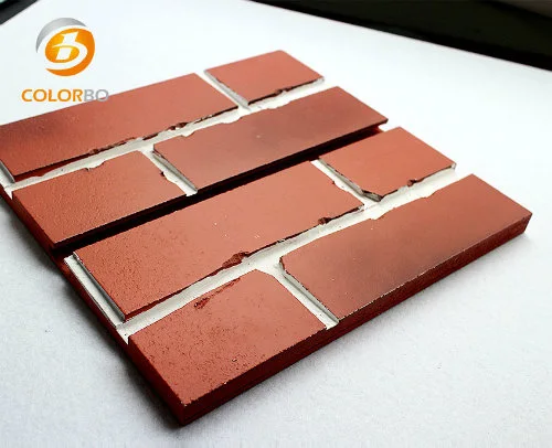 HDF Interior Antique Brick Wall Covering OEM Sound Barrier Office Decoration Material Waved Painting Surface Eco-Friendly Soundproof Board Acoustic Wall Panel