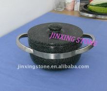 Stone Bean Pot/ Granite Pot with Handle/ Stone Kitchenware& Cookware