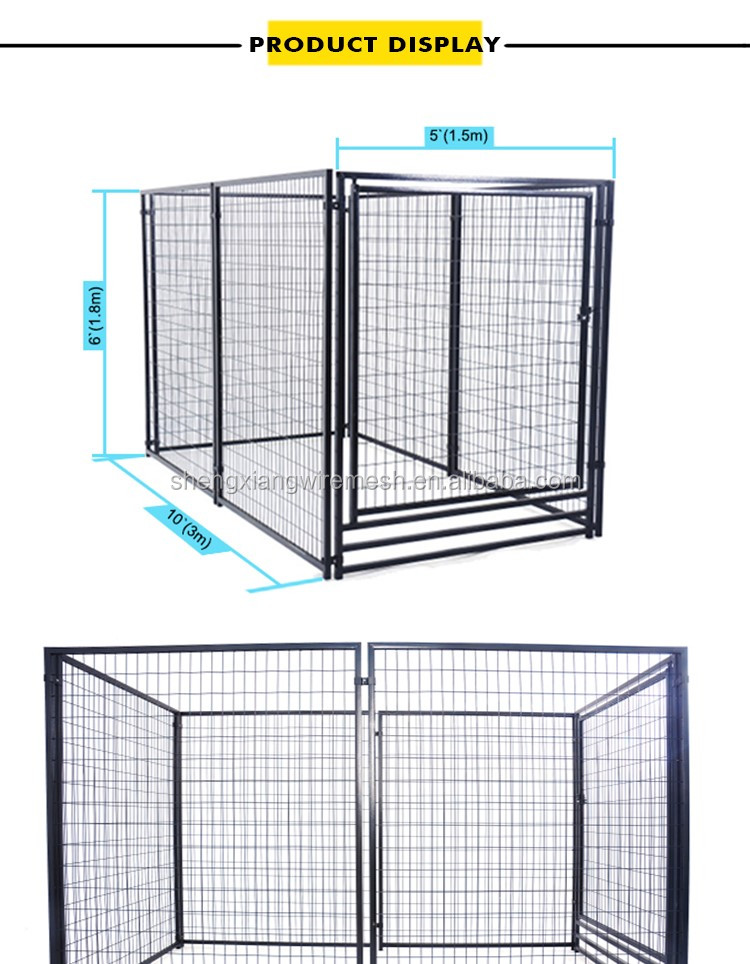 Galvanized wire mesh large folding pet cage /dog cage /dog kennels on sale