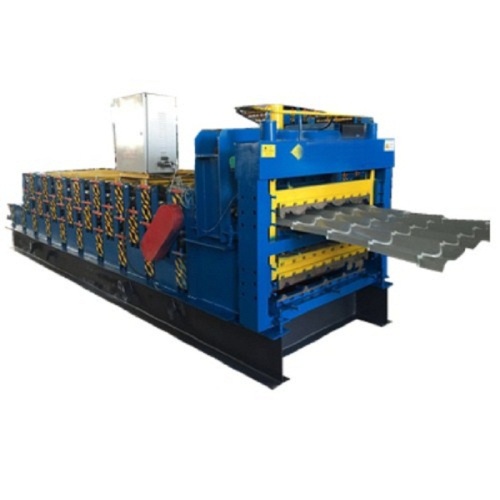 Three layers glazed roofing tile roll forming machine