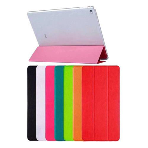Đầy màu sắc rõ ràng đứng Leather Case cho Apple iPad Air2