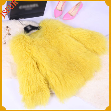Fashionable Coat For Woman sheep fur made lady coat