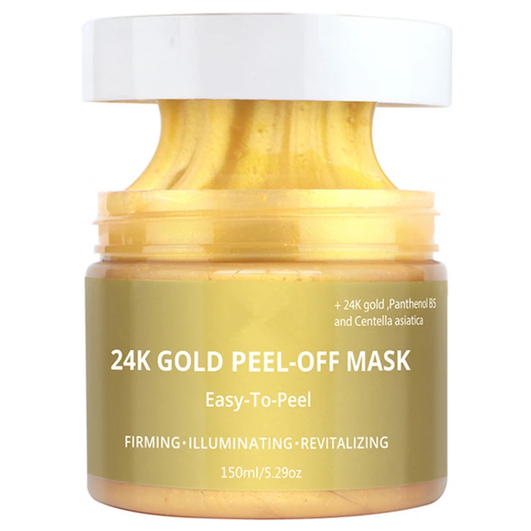 OEM 24K Gold Mask Private Label Natural Organic Collagen Skin Care Peel off Facial Mask