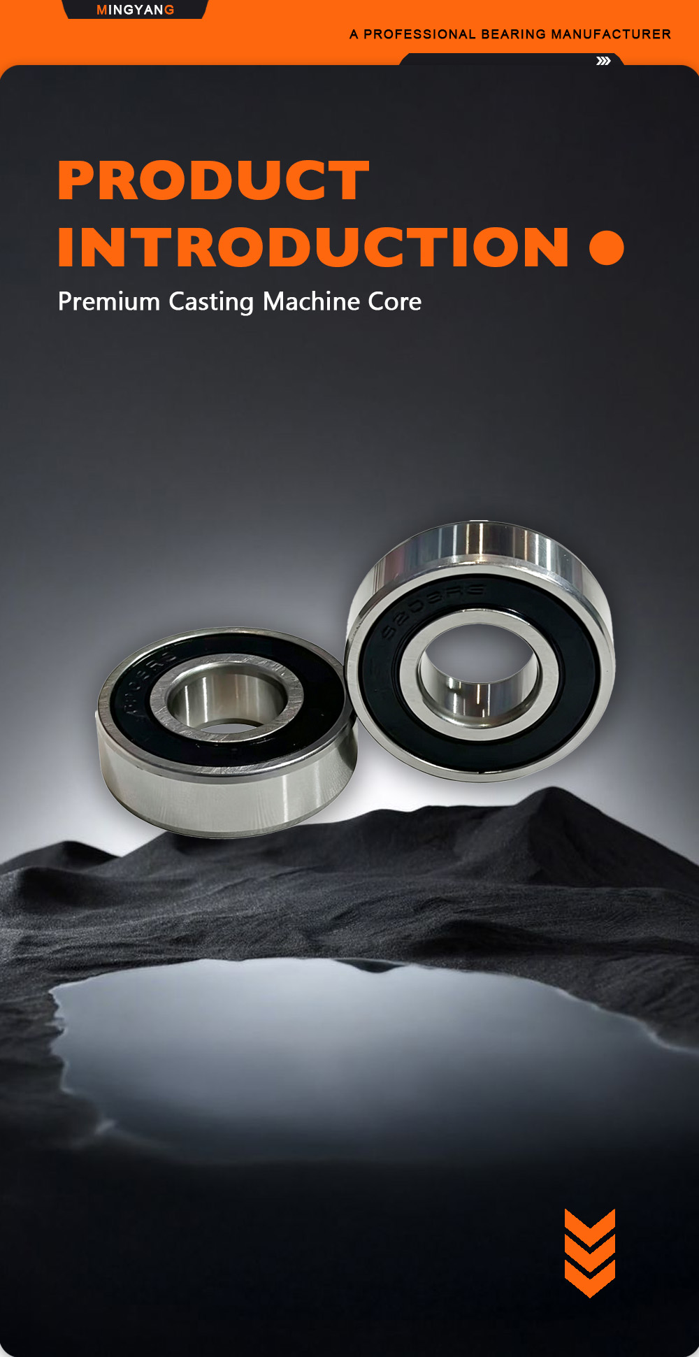 6203 2RS Прецизионный промышленный шарикоподшипник со смазкой x 6203 2RS Pre‑Greased Precision Industrial Ball Bearing x