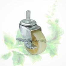 Threaded Screw Locking Light Duty Nylon Hardware Caster Wheel